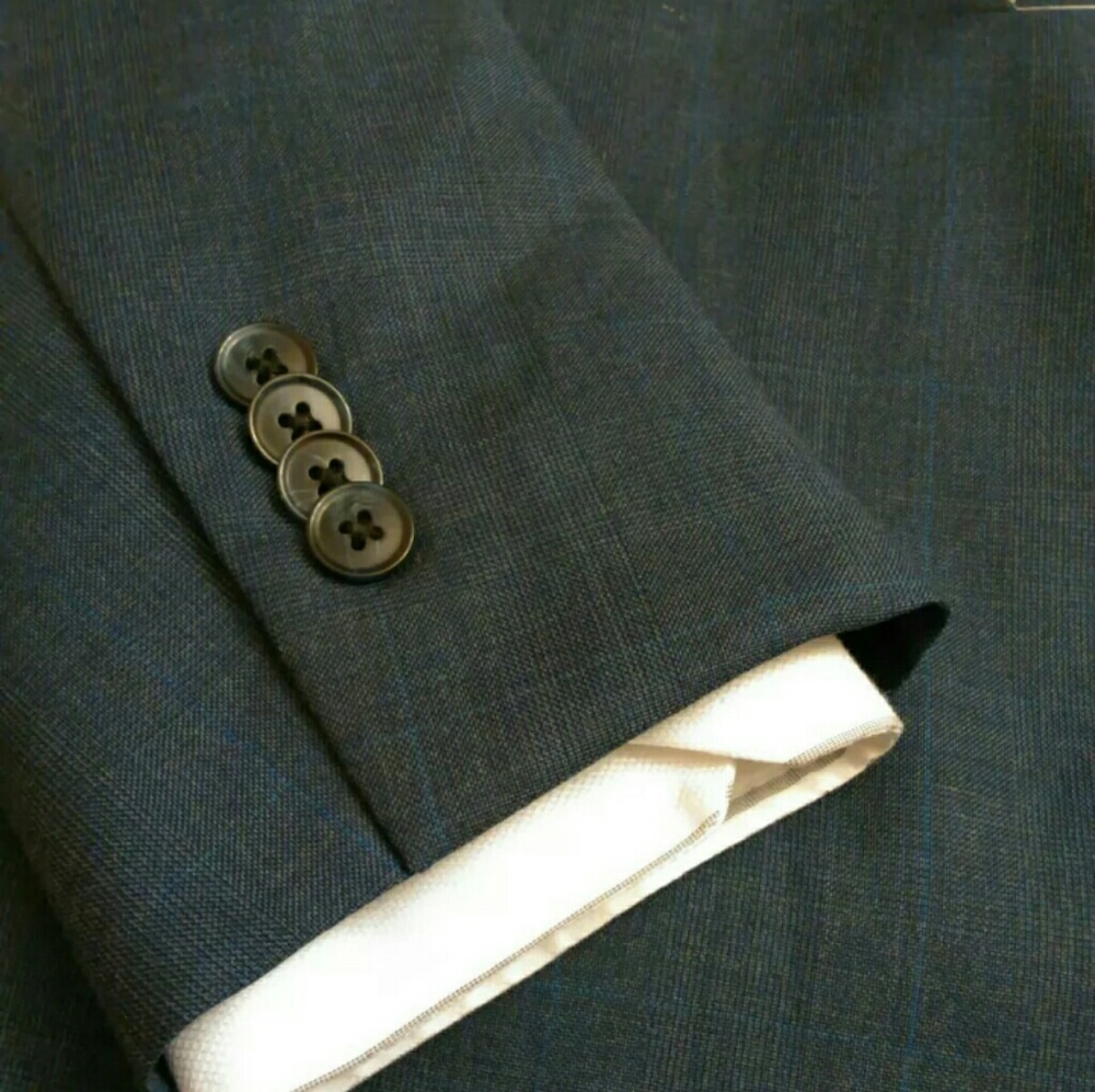 Peter Millar Flynn Navy Blue Windowpane Check NWT